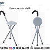 Canne avec assise pliable