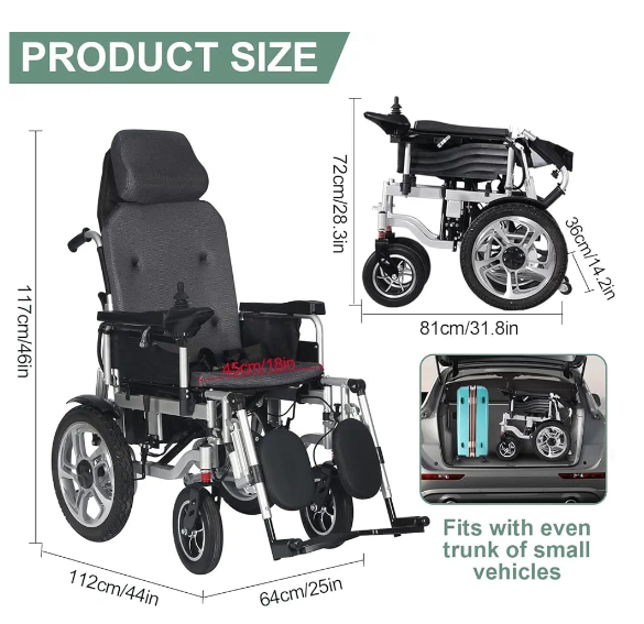 Fauteuil roulant électrique avec commande à distance - Disponible en Tunisie chez BEST SANTE 📞 Contact & Achat en Tunisie : Pour plus d'informations ou pour commander votre Fauteuil roulant électrique avec commande à distance : ☎️ 28 418 268 / 70 295 291 📍 Livraison à domicile dans toute la Tunisie