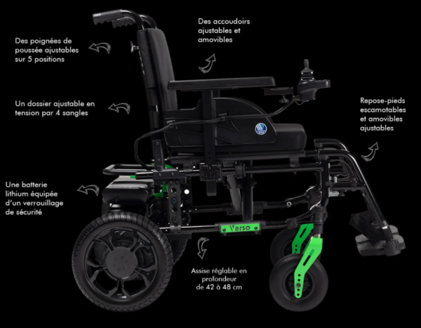 Fauteuil Roulant Électrique Vermeiren Verso - Autonomie, Sécurité et Performance - Disponible en Tunisie chez BEST SANTE 📞 Contact & Achat en Tunisie : Pour plus d'informations ou pour commander votre fauteuil roulant Instafold : ☎️ 28 418 268 / 70 295 291 📍 Livraison à domicile dans toute la Tunisie