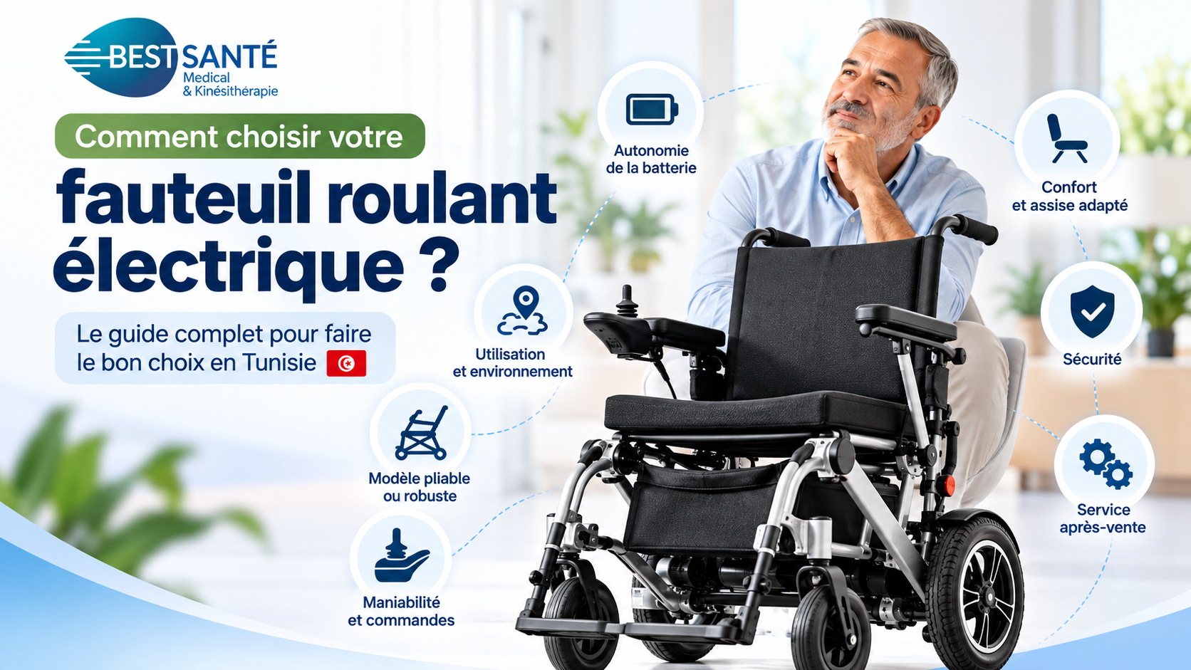Comment choisir un fauteuil roulant électrique en Tunisie ?